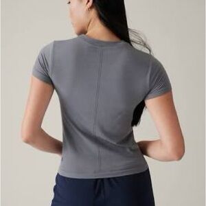 Athleta  Ascent Seamless Tee Coastline Blue